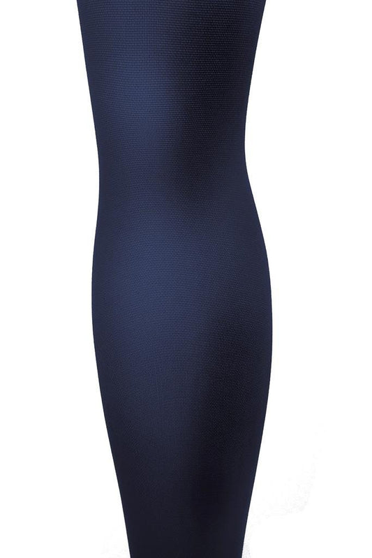 BAUERFEIND VENOTRAIN MICRO - AUTOREGGENTE 2ccl CON BORDO PIZZO - PUNTA APERTA - COLORE MARINE