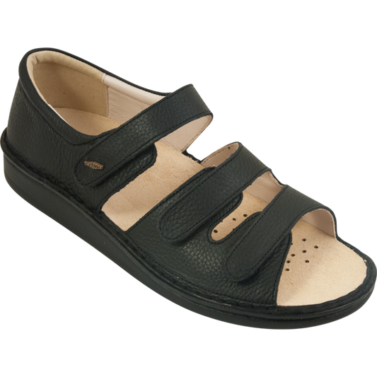 ECOSANIT - SANDALO UOMO ELECTRA 3 Velcri Nero
