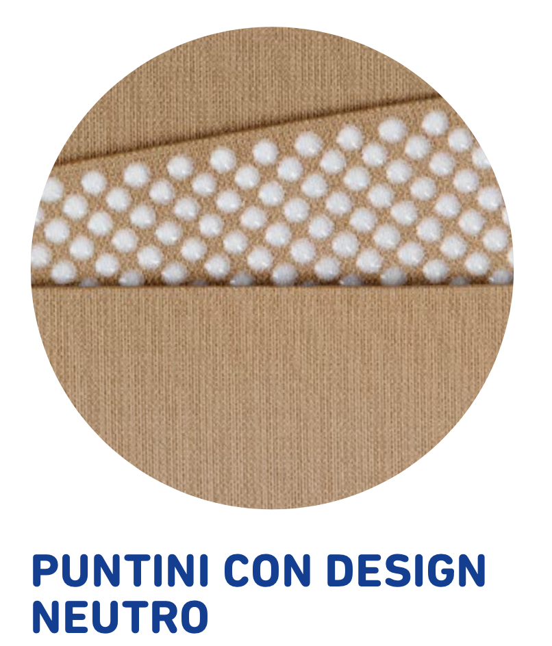 BAUERFEIND VENOTRAIN SOFT - AUTOREGGENTE 1ccl CON BORDO SILICONATO - PUNTA APERTA - COLORE MARINE